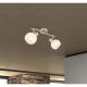 Aplice cu Spot - Aplica de perete / tavan cu 2 spoturi design modern WILLY nichel