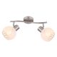 Aplice cu Spot - Aplica de perete / tavan cu 2 spoturi design modern WILLY nichel