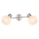 Aplice cu Spot - Aplica de perete / tavan cu 2 spoturi design modern WILLY nichel