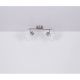 Aplice cu Spot - Aplica de perete / tavan cu 2 spoturi design modern WILLY nichel