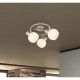 Plafoniere cu spoturi, Spoturi aplicate - Plafoniera cu 3 spoturi design modern WILLY nichel