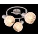 Plafoniere cu spoturi, Spoturi aplicate - Plafoniera cu 3 spoturi design modern WILLY nichel