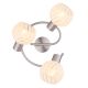Plafoniere cu spoturi, Spoturi aplicate - Plafoniera cu 3 spoturi design modern WILLY nichel