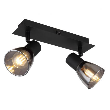 Aplice cu Spot - Aplica de perete / tavan cu 2 spoturi directionabile design modern CLAUDE negru