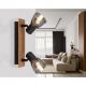 Aplice cu Spot - Aplica de perete / tavan cu 2 spoturi directionabile design modern CLAUDE negru, maro