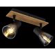Aplice cu Spot - Aplica de perete / tavan cu 2 spoturi directionabile design modern CLAUDE negru, maro