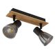 Aplice cu Spot - Aplica de perete / tavan cu 2 spoturi directionabile design modern CLAUDE negru, maro