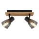 Aplice cu Spot - Aplica de perete / tavan cu 2 spoturi directionabile design modern CLAUDE negru, maro