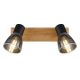 Aplice cu Spot - Aplica de perete / tavan cu 2 spoturi directionabile design modern CLAUDE negru, maro