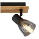 Aplice cu Spot - Aplica de perete / tavan cu 2 spoturi directionabile design modern CLAUDE negru, maro