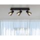 Plafoniere cu spoturi, Spoturi aplicate - Plafoniera cu 3 spoturi directionabile design modern CLAUDE negru