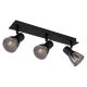 Plafoniere cu spoturi, Spoturi aplicate - Plafoniera cu 3 spoturi directionabile design modern CLAUDE negru