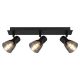 Plafoniere cu spoturi, Spoturi aplicate - Plafoniera cu 3 spoturi directionabile design modern CLAUDE negru