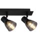 Plafoniere cu spoturi, Spoturi aplicate - Plafoniera cu 4 spoturi directionabile design modern CLAUDE negru