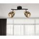 Aplice cu Spot - Aplica de perete / tavan cu 2 spoturi design modern INDIANA auriu, negru