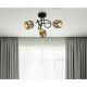 Plafoniere cu spoturi, Spoturi aplicate - Plafoniera cu 3 spoturi design modern INDIANA auriu, negru