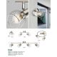 Aplice cu Spot - Aplica cu spot design industrial TEXAS nichel, crom