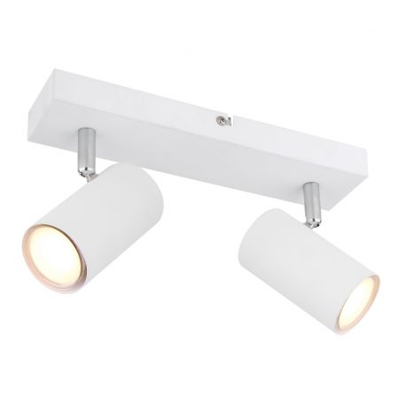 Aplice cu Spot - Aplica de perete / tavan cu 2 spoturi directionabile design modern ROBBY alb
