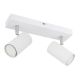 Aplice cu Spot - Aplica de perete / tavan cu 2 spoturi directionabile design modern ROBBY alb