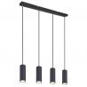 Lustra cu 4 pendule design modern ROBBY negru