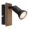 Aplica cu spot directionabil design modern DREW maro inchis, negru mat