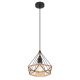 Pendule, Lustre suspendate - Pendul design industrial ULLEU negru, maro 25cm