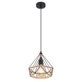 Pendule, Lustre suspendate - Pendul design industrial ULLEU negru, maro 25cm