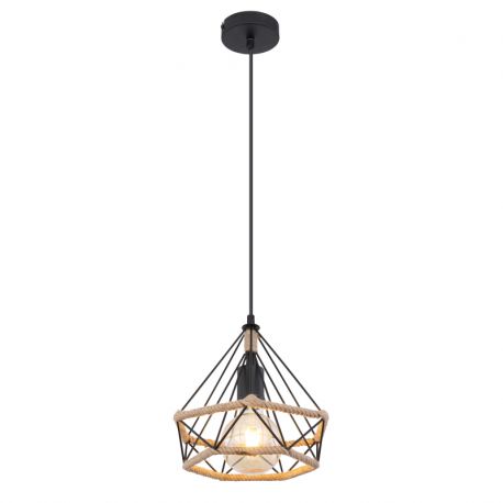 Pendule, Lustre suspendate - Pendul design industrial ULLEU negru, maro 25cm