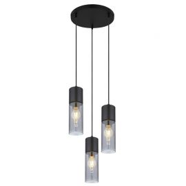 Pendule, Lustre suspendate - Lustra cu 3 pendule design modern ANNIKA negru