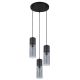 Pendule, Lustre suspendate - Lustra cu 3 pendule design modern ANNIKA negru