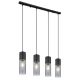 Pendule, Lustre suspendate - Lustra cu 4 pendule design modern ANNIKA negru