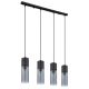Pendule, Lustre suspendate - Lustra cu 4 pendule design modern ANNIKA negru