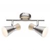 Aplica de perete / tavan cu 2 spoturi design modern Aeron nichel