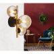 Plafoniere - Plafoniera LED design modern Riha negru, alama