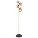Lampadar, lampa de podea LED design modern Riha negru, alama