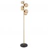 Lampadar, lampa de podea LED design modern Riha negru, alama