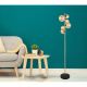 Lampadare - Lampadar, lampa de podea LED design modern Riha negru, alama