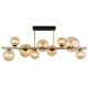 Plafoniere - Plafoniera LED design modern Riha negru, alama