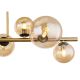 Plafoniere - Plafoniera LED design modern Riha negru, alama