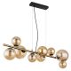Pendule, Lustre suspendate - Lustra LED suspendata design modern Riha negru, alama