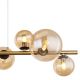 Pendule, Lustre suspendate - Lustra LED suspendata design modern Riha negru, alama