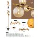 Pendule, Lustre suspendate - Lustra LED suspendata design modern Riha negru, alama
