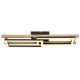 Plafoniere - Plafoniera LED design modern ILLA negru, maro 69x36,5cm