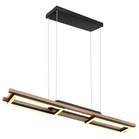 Pendule, Lustre suspendate - Lustra LED suspendata design modern ILLA negru, maro