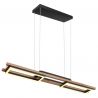 Lustra LED suspendata design modern ILLA negru, maro