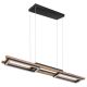 Pendule, Lustre suspendate - Lustra LED suspendata design modern ILLA negru, maro