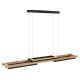 Pendule, Lustre suspendate - Lustra LED suspendata design modern ILLA negru, maro