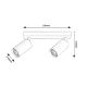 Aplice cu Spot - Aplice de perete / tavan cu 2 spoturi directionabile design modern SOLO alb