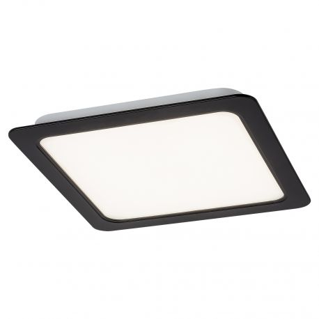 Spoturi tavan fals - Spot LED incastrabil design modern Shaun negru 14,5x14,5cm