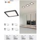 Spoturi tavan fals - Spot LED incastrabil design modern Shaun negru 14,5x14,5cm